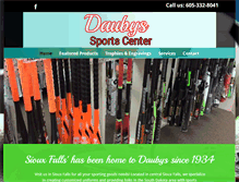 Tablet Screenshot of daubyssportscenter.com